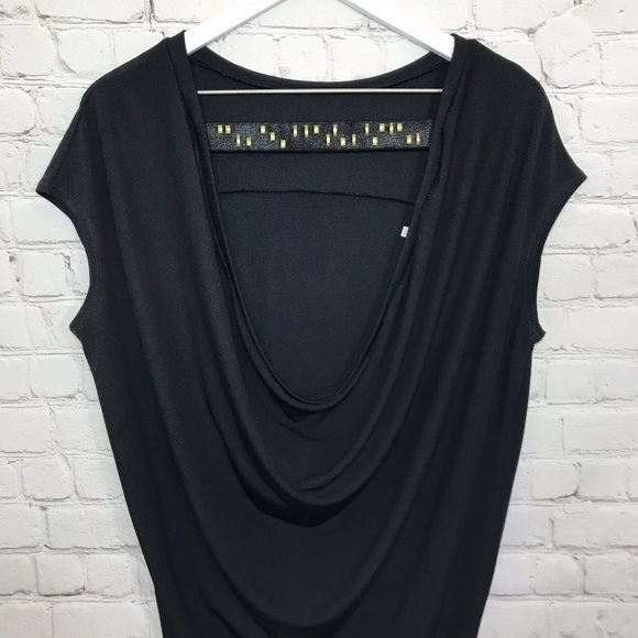 ⚡️SOLD⚡️Rachel Roy Tunic Top Cowl Cut Stretch Blouse - Picture 5 of 8